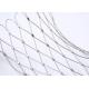 7 X 7 Wire Rope Netting , Stainless Steel Rope Mesh For Aviary Zoo Enclosure