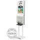 Temperature Detector Camera Kiosk Digital Signage 21.5 Inch With Hand Disinfectant Sanitizer Gel Alcohol Dispenser