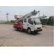 Professional 3360 mm Wheelbase Aerial Work Truck 4170 Kg Curb Capacity truck crane