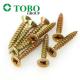 China Self Tapping Chipboard Screw C1022 Yellow Zinc Plated Chipboard Screw For Drywall Screw