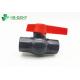 100% Material High Thickness ANSI Inch Black UPVC Octagonal Ball Valve for Water Supply