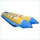 Double Lanes Inflatable Banana Boat With Reinforced Strips For Adult