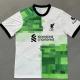 Jacquard Twill Soccer Fan Shirts Polyester Durable Green White Jersey