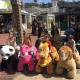 Hansel funfair toy electric battery powered motorized plush motorized animals