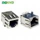 RJ45 Interface 5921 Single Port Shielded Connector With Round Pin And Spring Clip DGKYD59211188HWA1DY1