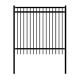 Nice Style DIY Disassembled Steel Yard Fence 6Ft x 6Ft Black Lot
