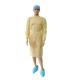 Yellow Non Woven Disposable Gown For Hospitals , Laboratories , Workshops