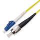 LC UPC To FC UPC Fiber Optic Patch Cord Single Mode G657A2 ROHS CE Certificated