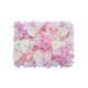 OEM ODM Silk Rose Artificial Flower Wall Panels 50*50cm 40*60cm