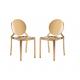 Hot sales Gold Stackable Stainless Steel frame Round back Armless Dining chair
