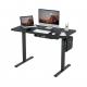 Adjustable Electric Sit Stand Up Desk for Laptop Gaming Work 25 mm/s Speed 80 kgs Capacity