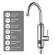 304 Stainless Steel Instant Electric Heater Tap With LED Display