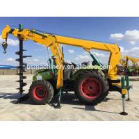 Customized gasoline ground driller pile driver pole install for telegraphic project