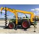 Customized gasoline ground driller pile driver pole install for telegraphic