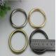 Design hanging plating gold 1.5 inch metal wire iron o-ring buckles for backpack