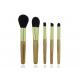 Portable Travel Makeup Brush Set / Foundation Makeup Brush , Bamboo Handle