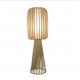 Bamboo Weaving Rattan Floor Lamp For Residential Teahouse Living Room
