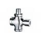 Press Button Self Closing Flush Valves / Chrome Finish Brass Sink Faucets for