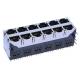 0854-2X8R-G6-F Stacked 2x6 Port RJ45 Female Connector LPJG67081CNL