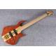 5 strings butterfly electric bass guitar Alien spider bass in neck thru body style