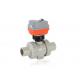 IP67 PVC Socket Ball Valve Trapezoidal Threaded Union Type Ball Valve CE