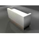 Small Size Pure White Retail Checkout Counter Simply Styple  For Clothing Shop