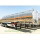 42m3 Aluminum Oil Tanker Semi Trailer 3Axles For Diesel ,Oil , Gasoline, Kerosene Transport 40Ton