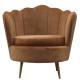 SGS Defaico Furniture Wood Frame Velvet Living Room barrel Chairs
