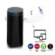 Double Sound Track Alexa Voice Speaker ABS Metal Alloy Fabric Material