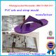 Commercial Colorful Flip Flop Mould With PVC Strap And EVA Sole