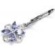 0.5 Carat Branch Flower Design JewelersClub Tanzanite Ring  Sterling Silver Ring Jewelry with White CZ Accent