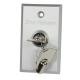 Aluminum Door Exit Release Push Button Switch 8.6 X 5.0 X 3.3 Cm With Key