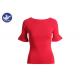 Trumpet Half Sleeves Womens Knit Pullover Sweater Slim Fitting Summer Clothing