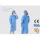 Blue Disposable Surgical Gown Eco Friendly Material CE / ISO Certification