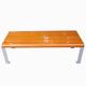 Commercial Backless Outdoor Wooden Bench For Urban Park School