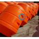 High Density Yellow/Orange PU Foam Filled PE Floater for Dredging Pipeline Length 700mm