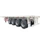 SHACMAN Semi Trailer Truck CIMC 4 Axle 50ft Flatbed Container Semi Trailer