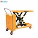 High capacity 300KG 900MM single scissor electric lift table cart