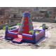 Bright Coloured Rock Climbing Wall And Safe Pool In Inflatable Amusement Park