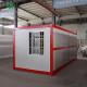 Prefab Folding Container Home Red Frame Side Glass Door Galvanized Steel Frame Support