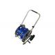 Original Color Trolley Hose Reel Cart , Metal Garden Hose Cart With PVC Hose Set, 3/4 x 40m