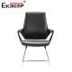 Mid-Back Leather Office Chair With Bow-Shaped Design For Conference Rooms