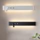 linetype bedside wall lamp linear bedroom background wall lamp Nordic apartment hotel room headboard reading light