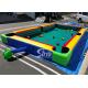 Giant Human Inflatable Snooker Pool Table With Snooker Balls For Snooker Football Entertainment