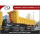 High Strength Steel End Dump Truck With BPW Axle / 30 Tons Semi Trailer Dump Truck