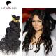 Women Water Wave European Virgin Human Hair Weaving Of Natural Black 1B