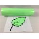 Neon Green Color Glitter Thermal Heat Press Reflective Film For T Shirt Logo
