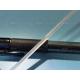 Polished Surface Sapphire Glass Rod With Straight Flange 9.0 Hardness High Purity