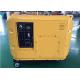 Yellow 6kva Small Portable Generators Electric Genset 3000rpm 3600rpm
