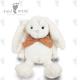 24 X 38cm Baby Cotton Small White Bunny Stuffed Animal Earth Friendly